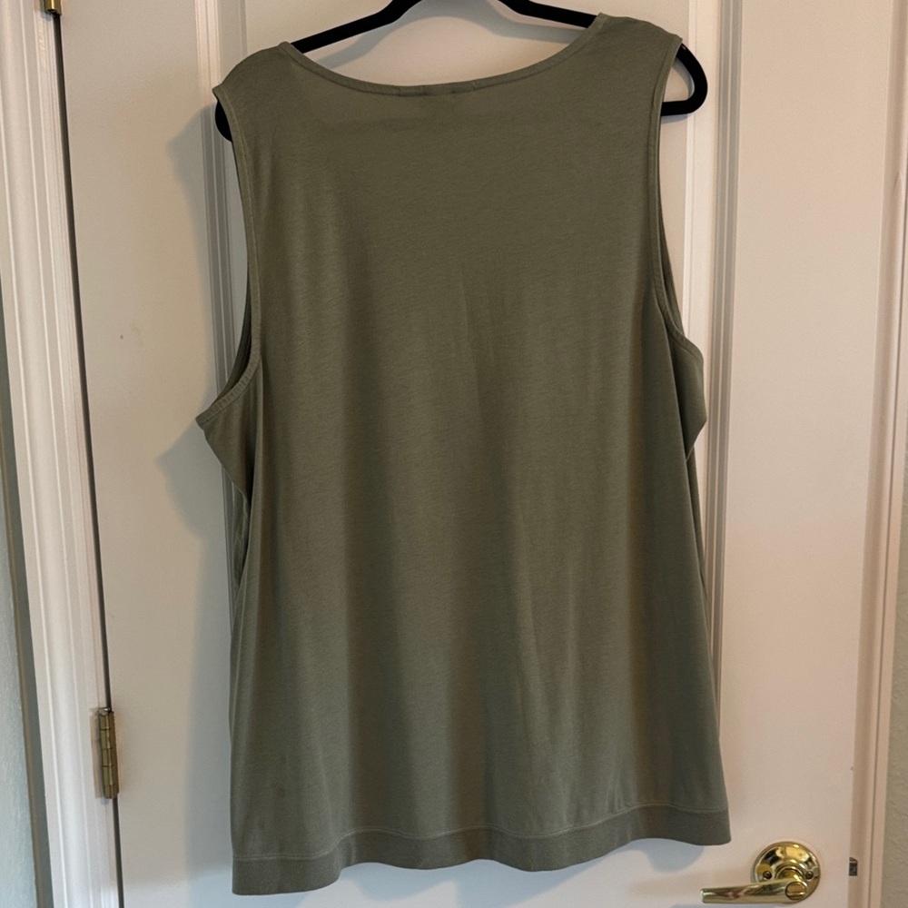 CJ Banks Sage Green Tank Top - Picture 4 of 6